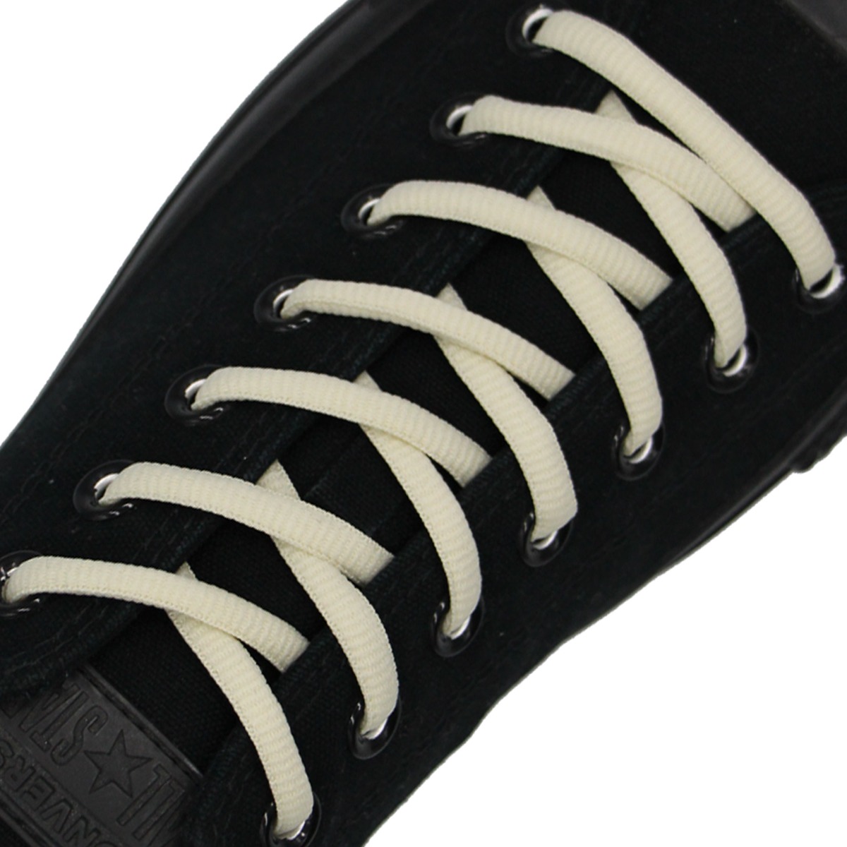 Cream Oval Shoelace