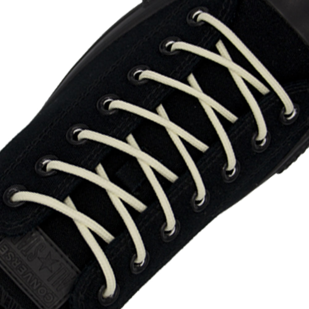 Cream Round Shoelace - Ø4mm 