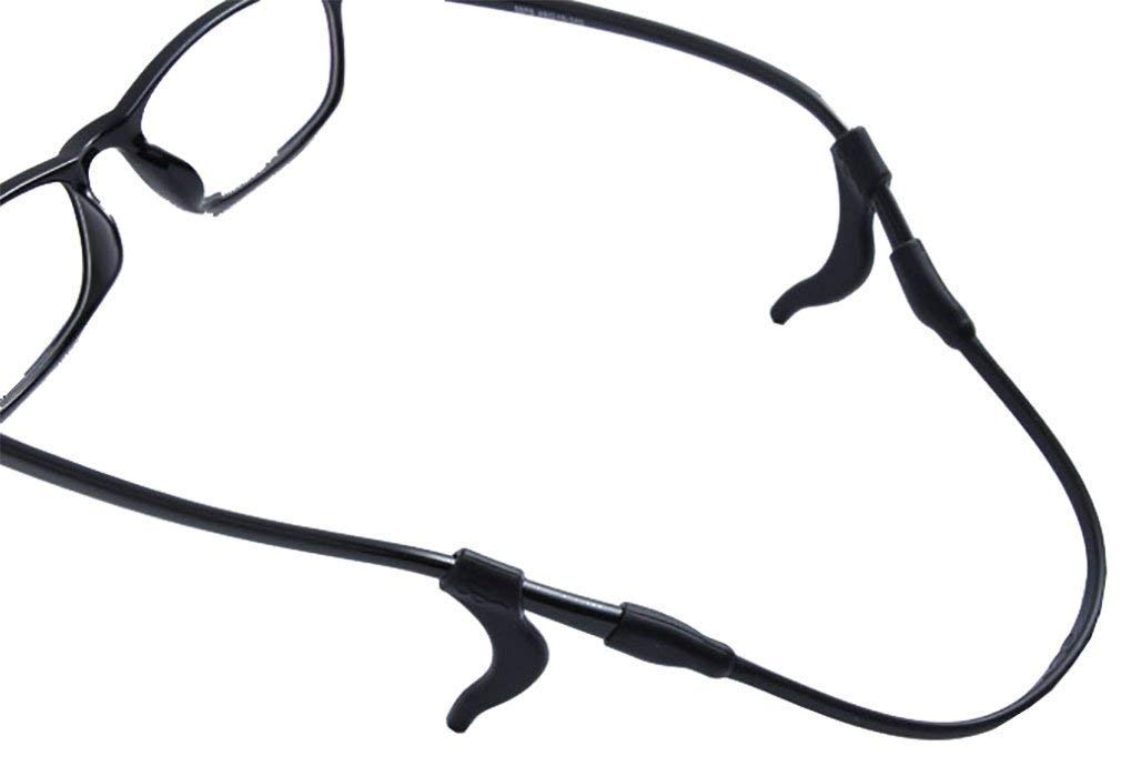 Kids Silicone Ear Hooks Head Band Strap Anti-Slip Grip Black