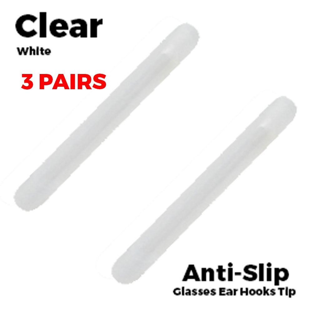 Ear Tubes for Glasses - Clear White