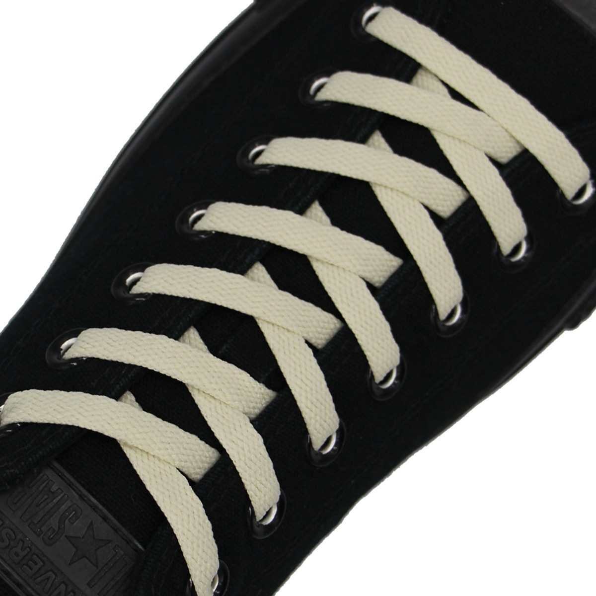 Cream Shoelace - Flat 8mm