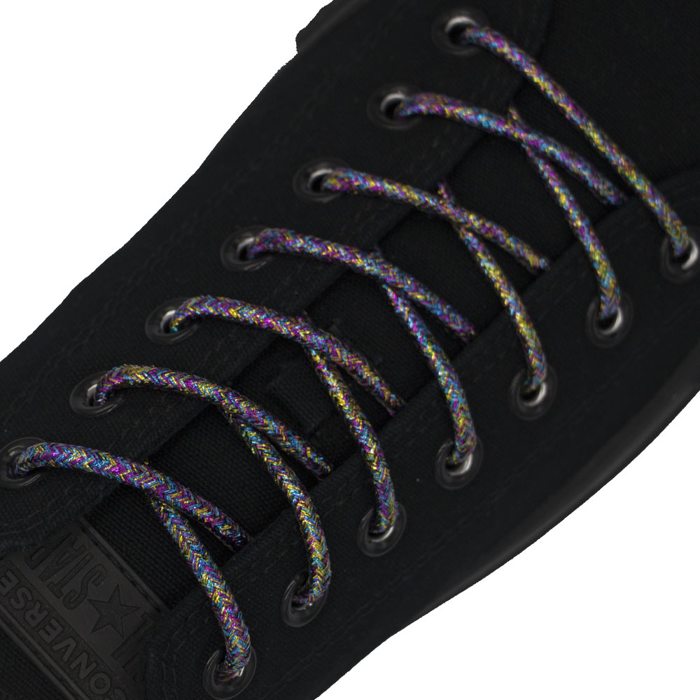 Multi Colour Glitter Shoelace - Round