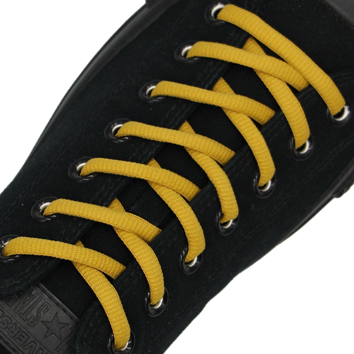 Mustard Brown Oval Shoelace