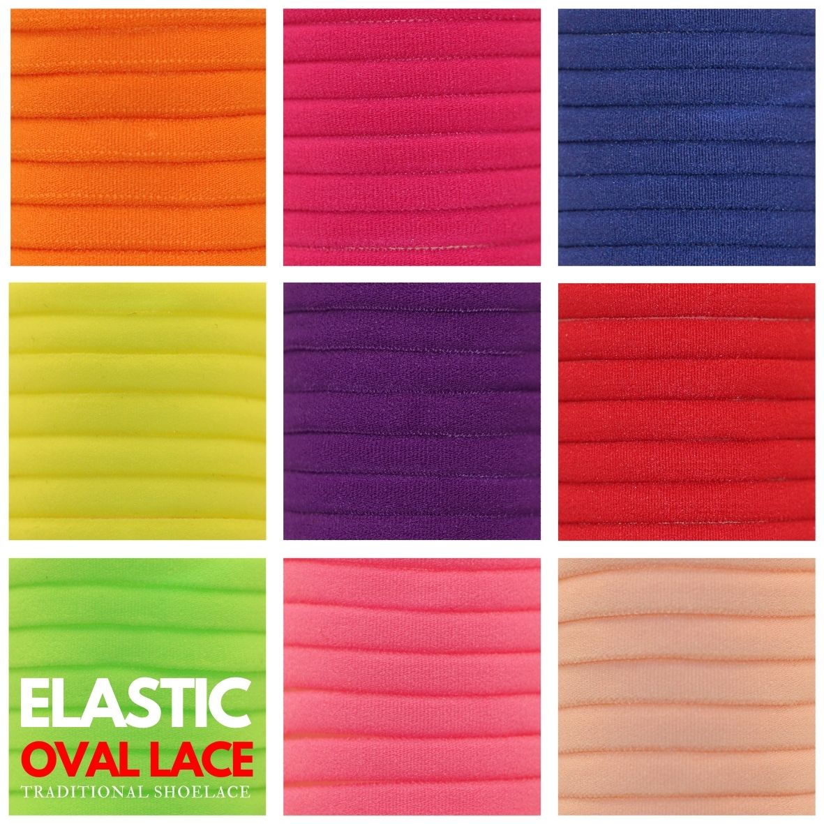 Oval Elastic Shoelace - Ø5mm