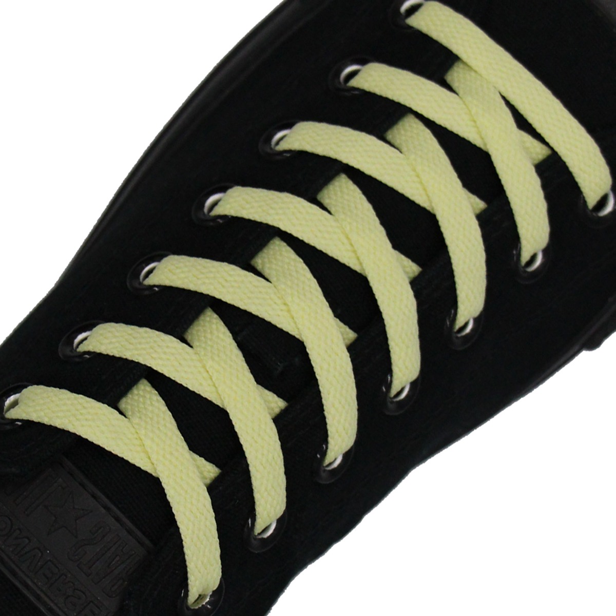 Pastel Yellow Shoelace - Flat 8mm