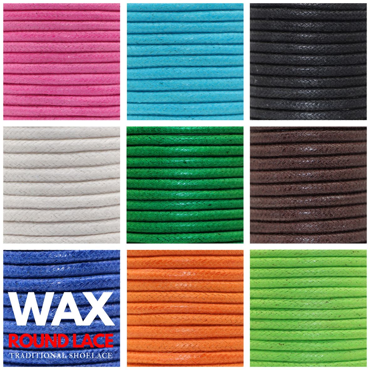 Wax Shoelace - Round Ø3mm