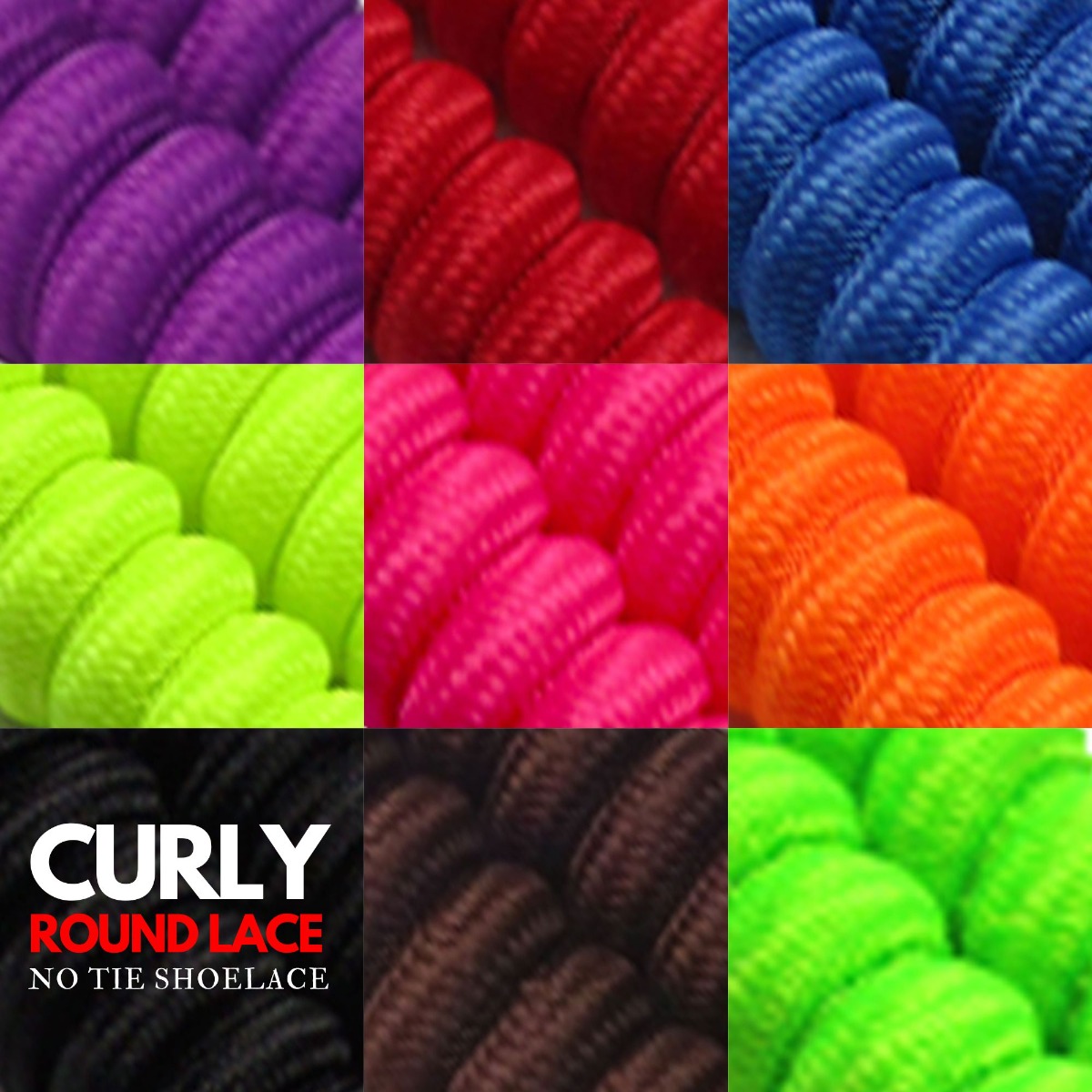 Amazon Coolnice Curly No Tie Shoelaces