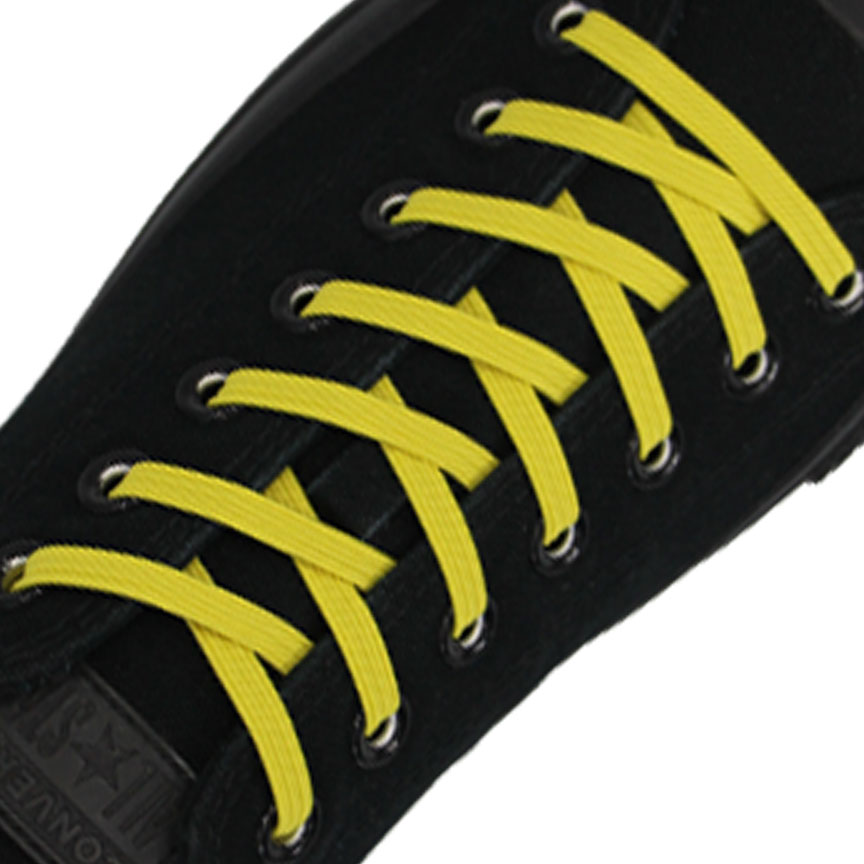 Light Yellow Capsule Lock No Tie Shoelace - Flat Elastic Shoelaces
